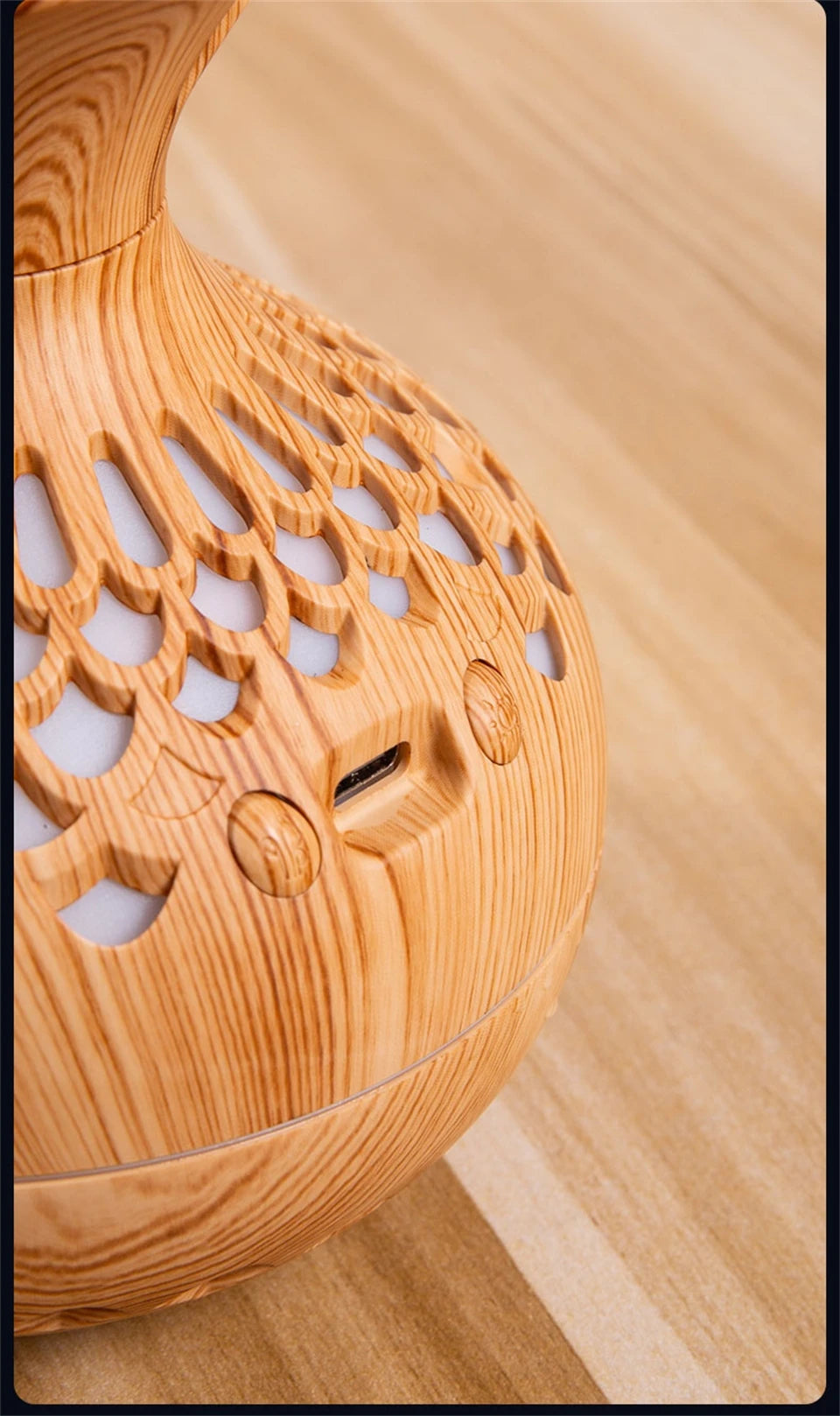 Flower- Wood Grain Wood Diffuser