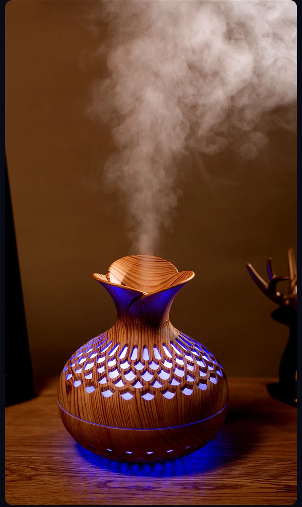 Flower- Wood Grain Wood Diffuser