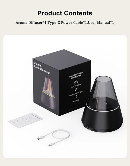 Sleek- Simulated Flame Aroma Diffuser