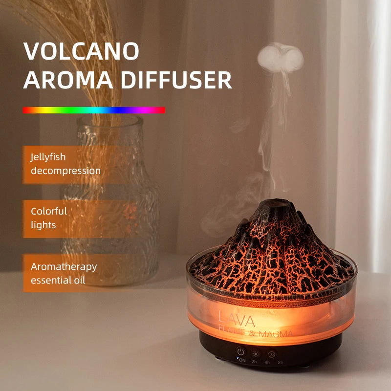 Volcano- Simulated Flame Aroma Diffuser