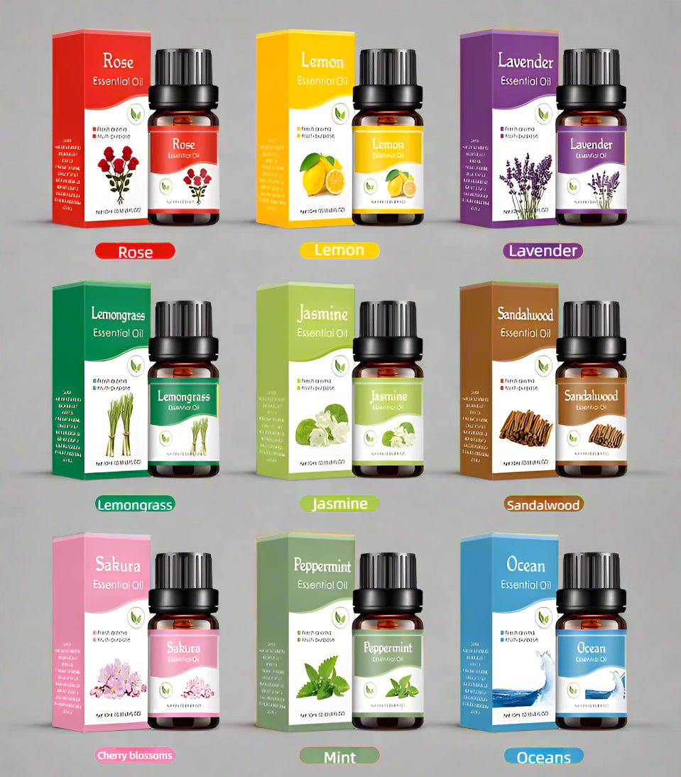 Aroma Diffuser Oil Refills- 18 Scents