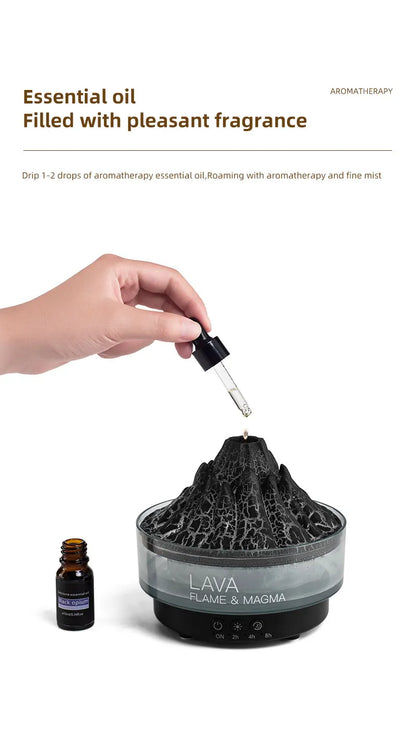 Volcano- Simulated Flame Aroma Diffuser