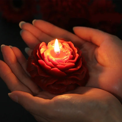 Scented Peony Flower Candle