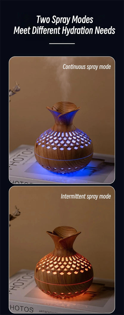 Flower- Wood Grain Wood Diffuser