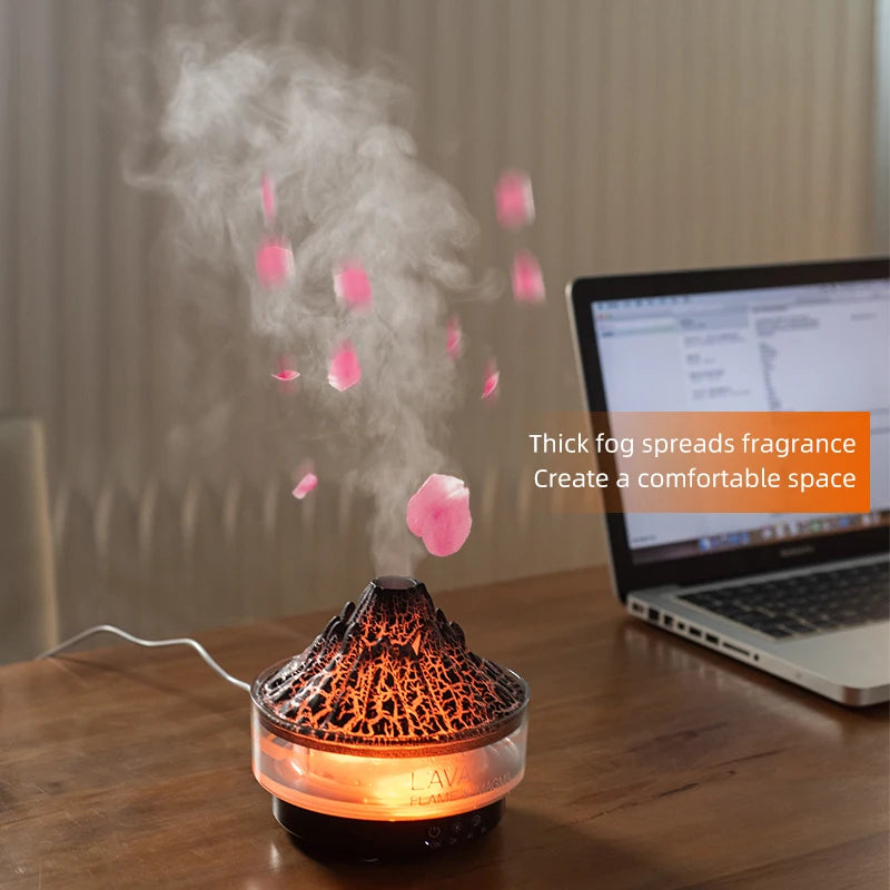 Volcano- Simulated Flame Aroma Diffuser