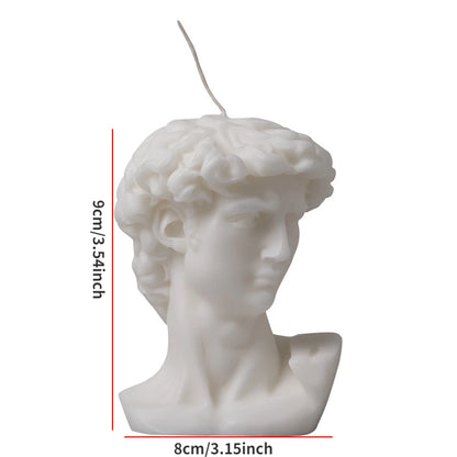 David Statue Candle