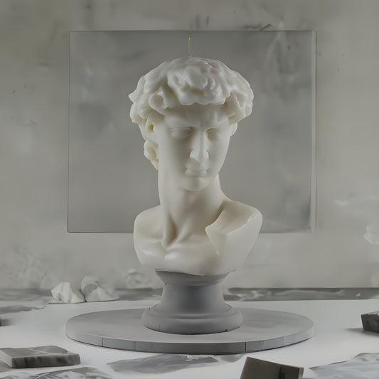 David Statue Candle
